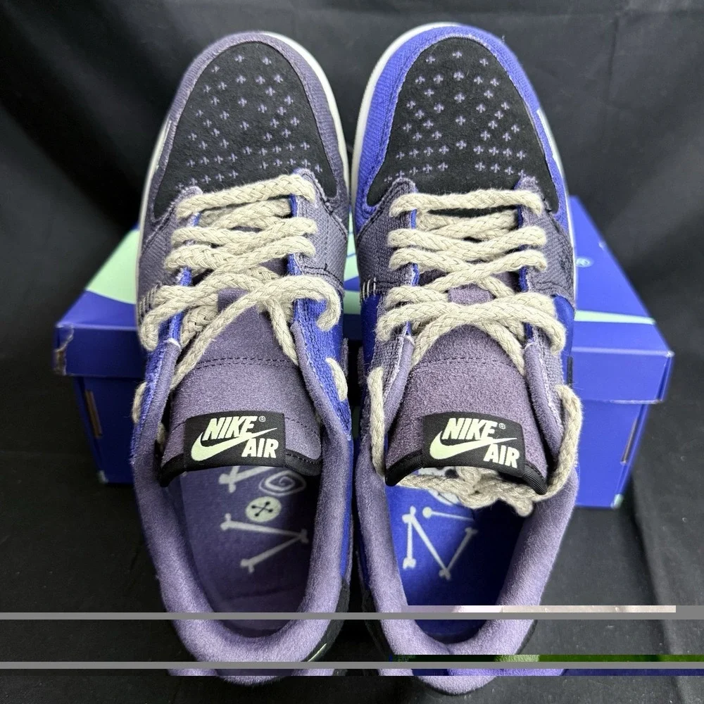 Mens 8.5 Air Jordan 1 Retro Low OG  Regency Purple Zion Williamson Voodoo